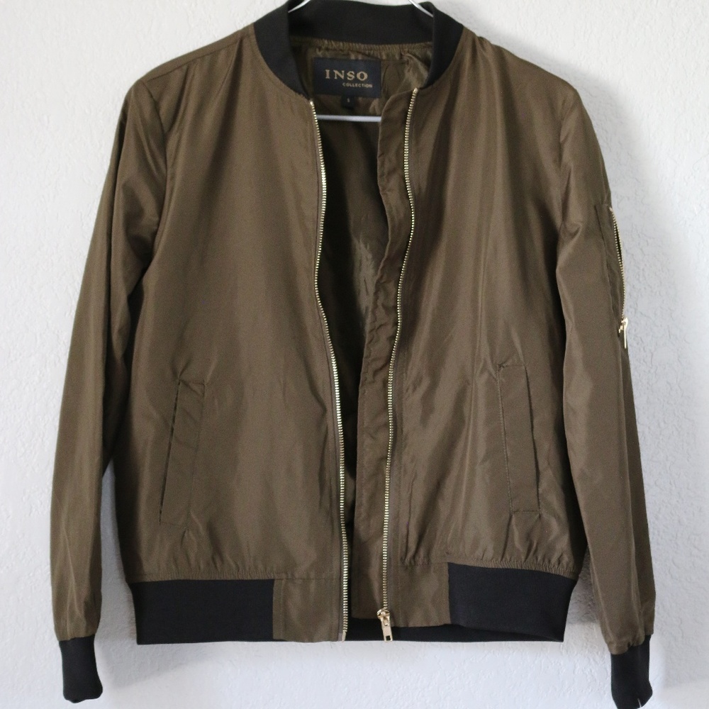 Inso Collection green bomber jacket SZ:S